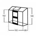 Serre adossée Altan3 en polycarbonate 1.33 m²