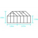 Serre de jardin Popular 86 - verre horticole 5 m²
