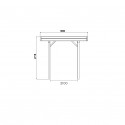 Abri voiture carport base 3x5 