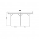 Abri voiture carport base 3x5 