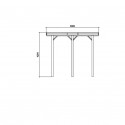 Carport base 3x5 hauteur 4m