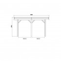 Carport base 5x5 hauteur 2,5m