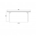 Carport abri véhicule base 6x5 hauteur 2,5m