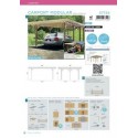 Carport abri véhicule base 6x5 hauteur 2,5m