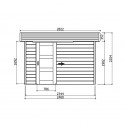 Abri de jardin en bois BERGEN 4,59m²
