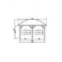 CARPORT BASE 5x5 hauteur 4m
