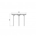 CARPORT BASE 5x5 hauteur 4m
