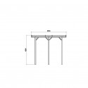 Carport base 6x5 hauteur 4m