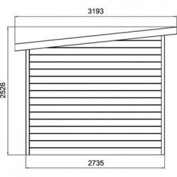 abri de jardin VENEZIA 3300X2700 lumineux