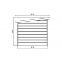 abri de jardin VENEZIA 3300X2700 lumineux