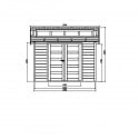 Abri de jardin MILANO 8,58m²