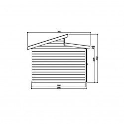 Abri de jardin MILANO 8,58m²