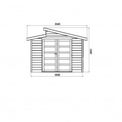 Abri de jardin MILANO 8,58m²