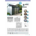 Abri de jardin MILANO 8,58m²