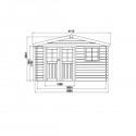 cabane de jardin linz en bois 13m