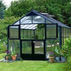 Serre en panneaux polycarbonate Premium avec base 10.90 m²