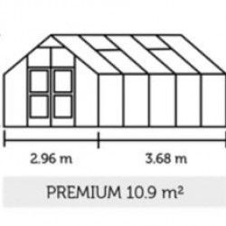 Serre en panneaux polycarbonate Premium 10.9 m²