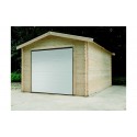 Garage en bois 16,20 m² avec porte motorisée Solid