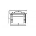 Garage en bois 16,20 m² avec porte motorisée Solid