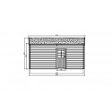 Garage en bois 16,20 m² avec porte motorisée Solid