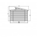 Garage en bois TORINO 20,06m²