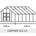 Serre en verre polycarbonate Gardener 16.2 m²