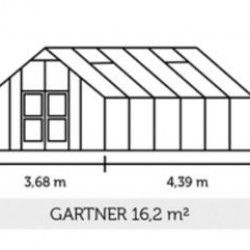 Serre en verre trempé Gardener 16.2 m²