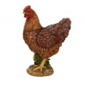 POULE PM MARRON 23CM