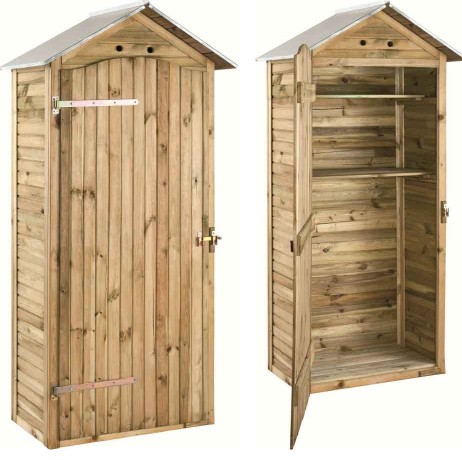 Grande armoire de rangement en pin