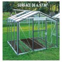Serre en verre trempé Royal de 6.97 m²