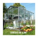 Serre en verre trempé Royal de 6.90 m²