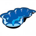 Bassin préformé Neptun en PRV 3800 L