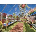 Serre Octave en polycarbonate 8,8 m² (intérieur)