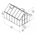 Plan Serre Essence en polycarbonate 8,8 m²