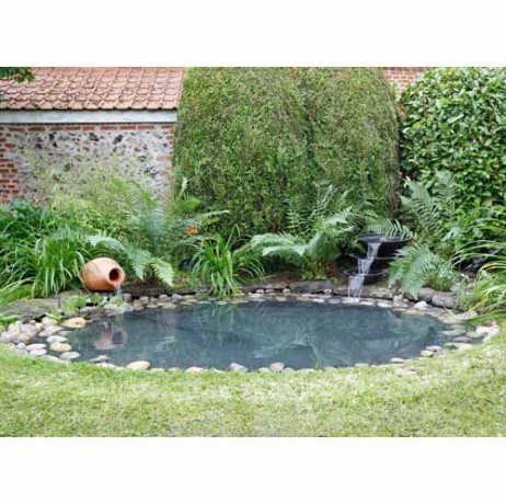 Bassin installé avec bâche Aqualiner