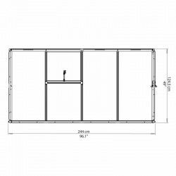 Serre adossée LEAN Hybrid Grow 3,05 m² 