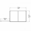 Abris de jardin adossé Skylight