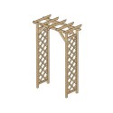 Pergola rose droit - 2,15 m