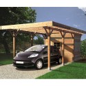 Carport 3064 x 7064 mm avec abri de rangement