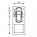Carport 3064 x 7064 mm avec abri de rangement