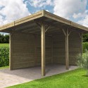 Carport 4064 x 5064 mm avec parois