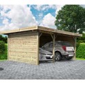 Carport 5064 x 7064 mm avec 3 parois