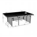 Carport 5064 x 7064 mm avec 3 parois