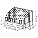 Harmonie Chambord adossée sur base aluminium