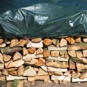 Bâche pour tas de bois