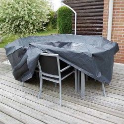 Housse de protection pour table rectangulaire et chaises de jardin