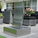 Fontaine de terrasse Genova Ubbink en inox avec pompe