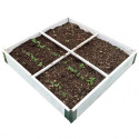 Carré potager avec charnières + croisillons & géotextile