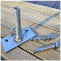 Pied platine de fixation