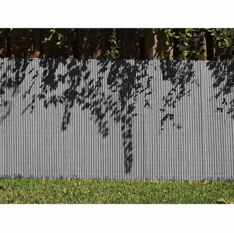 Canisse en PVC anthracite - 90% d'occultation